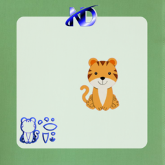 CORTADOR CORPO ANIMAIS SAFARI (TIGRE) - MODULAR - comprar online
