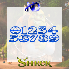 CORTADOR NUMERAL SHREK