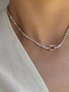Gargantilla diamond lila