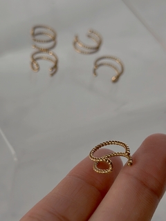 Earcuff doble texturizado - comprar en línea