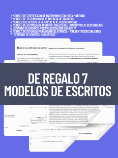 Imagen de ¿Cómo iniciar un Divorcio? Para estudiantes y abogados recién recibidos. Guía Práctica. Ebook + 7 modelos de Escritos + 2 plantillas rellenables.