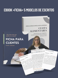 Cuota alimentaria: desde la consulta inicial hasta la sentencia. Guía práctica para abogados o estudiantes de derecho.