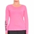 CAMISETA FEMININA UV M. LONGA SHARK ROSA GG