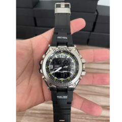 Relógio G shock Steel 55mm Prata