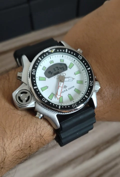 Relógio Aqualand Série Prata JP2000 Branco na internet