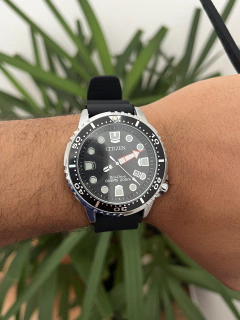 Relógio Ecodrive Preto BN0150 Pulseira Silicone - comprar online