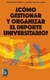 COMO GESTIONAR Y ORGANIZAR EL DEPORTE UNIVERSITARIO