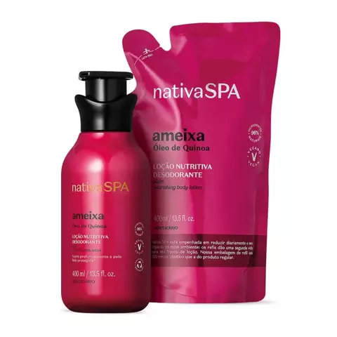 Combo Nativa Spa Ameixa: Loção Corporal 400ml + Refil 400ml - comprar online