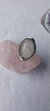 anillo de alpaca y cuarzo cristal