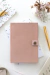 Planner Perpetuo en cuero gamuzado (Pink)