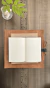 Cuaderno en cuero graneado ( Habano) / Línea Net - tienda online