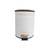 Lixeira 3L Fluted Branca para Banheiro e Lavabo
