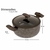 Conjunto Panela Hercules Marrom 5 Peças - Ezie Shop