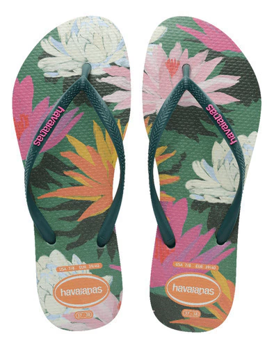 HAVAIANAS SLIM SUMMER BLISS VERDE