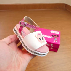 Molekinha Sandalia Infantil Menina Ursinho Ref 2724.116