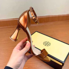 Mariotta Sandalia Salto Taça Elegante Ref 20446-02 Bronze