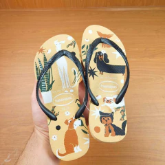 HAVAIANAS CHINELO REF SLIM PETS PALHA