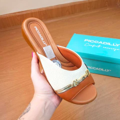 Piccadilly Tamanco Pratico Confortavel Leve 50040415 Bege