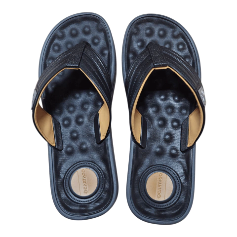 CARTAGO CHINELO REF ALABAMA PRETO/BEGE