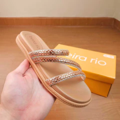 BEIRA RIO PAPETE REF 8488.108 OURO ROSADO