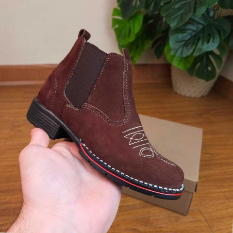 Marinos Bota Infantil Menino Country Couro Legitimo Moda Jeca 300