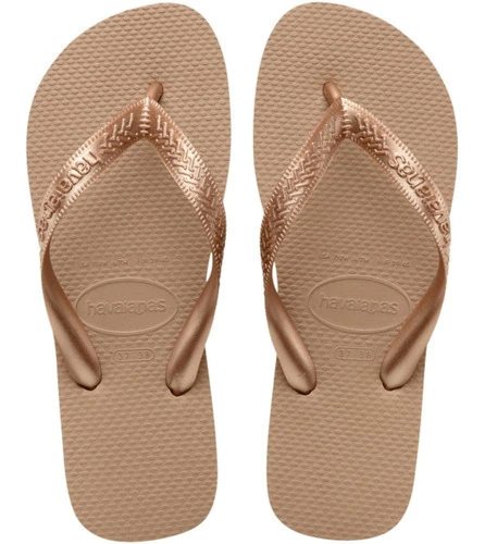 HAVAIANAS CHINELO REF TOP TIRAS BRONZE