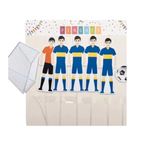 Decoracion para Torta Jugadores silueta Boca Juniors x 7 unidades - comprar online