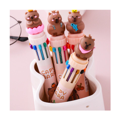Lapicera capybara 10 colores en 1 - comprar online