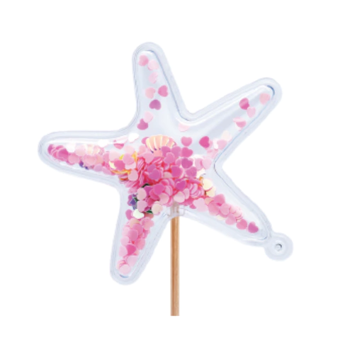 Adorno para torta Forma de Estrella Marina con confeti dentro - comprar online