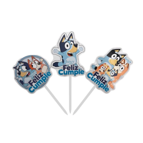 Adorno para Torta - Feliz Cumple - Personaje - Bluey - comprar online