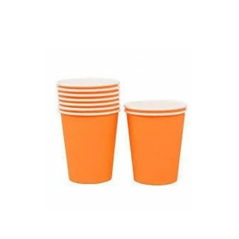 Vaso Polipapel Liso Naranja Fluo Medida 240 cc - Pack 8 Unidades - comprar online