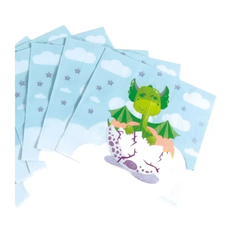 Servilleta de papel Diseño Dragones Pack x 20 unidades - comprar online