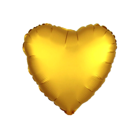 Globo Metalizado Forma de Corazón color dorado - comprar online