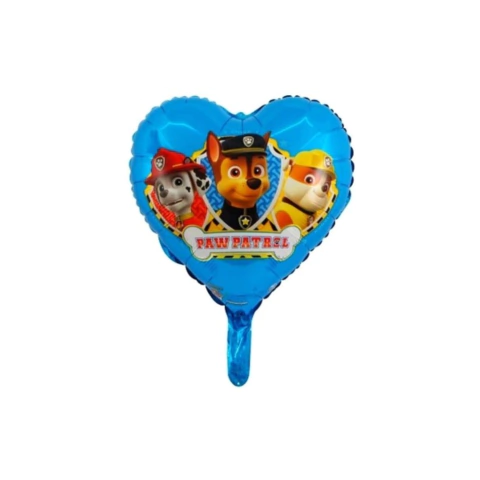 Globo Metalizado Personaje Paw Patrol - Forma Corazon 18" - comprar online