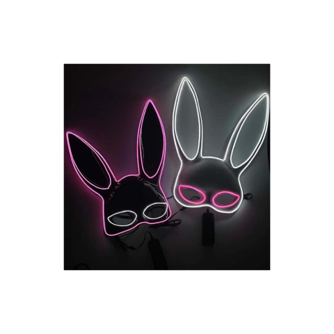 MEDIA CARETA CONEJO DOBLE HILO LED PILA AA - comprar online