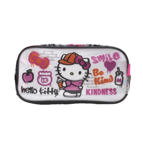 Cartuchera Hello Kitty Grafiti dos Cierres - comprar online