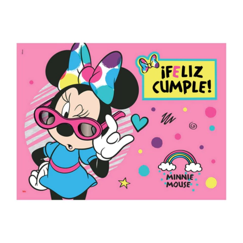 Afiche Feliz cumpleaños Minnie