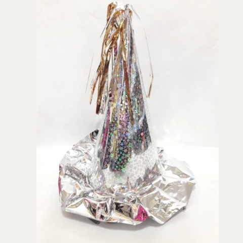 Bonete Holografico Grande Plateado - comprar online