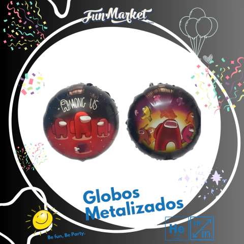 Globo Metalizado Redondo Personaje Among Us - comprar online