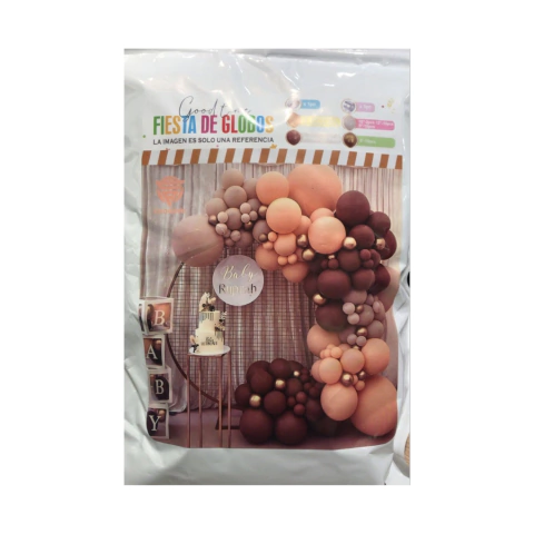 Super Guirnalda 116 Globos - MARRON/DORADO/BEIGE - comprar online