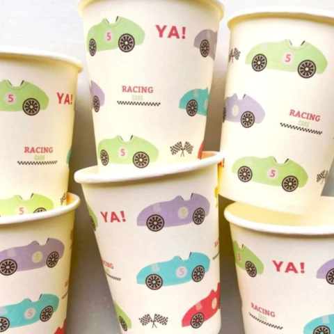 Vaso Polipapel Autos Vintage Pack 6 unidades - comprar online