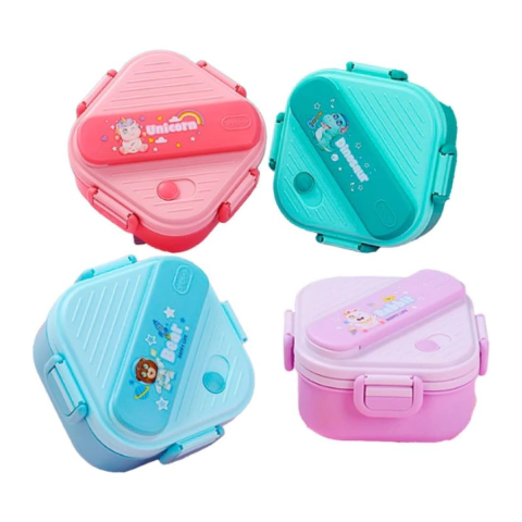 Lunchera Tupper Infantil Bandeja con divisiones Color Violeta Rabbit 850 ml - comprar online