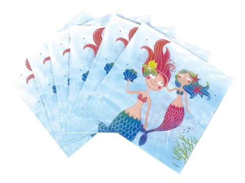 Servilleta Sirenita Pack x20 unidades - comprar online