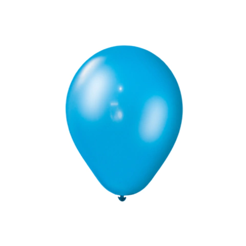 Globo de Latex Perlado Premium 12" Perlado color celeste Pack x 10 unidades - comprar online