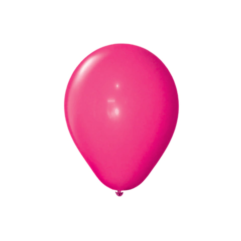 Globo Liso de Latex Premium 12" color fucsia Pack x 10 unidades - comprar online