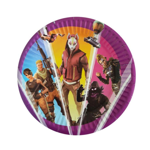 Plato de Cartón Fornite Pack x 8 unidades - comprar online