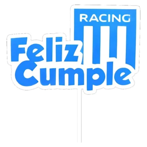 Adorno para torta Club Racing - comprar online