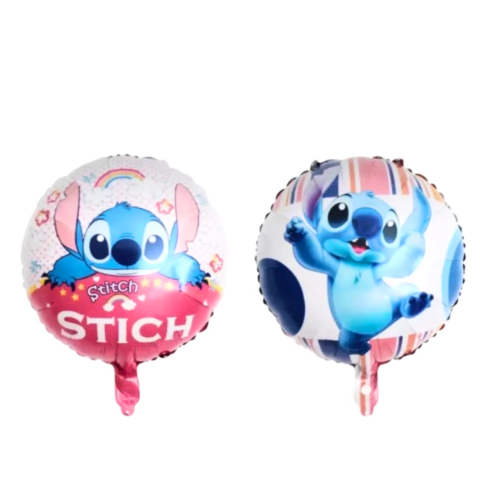 Globo Metalizado Redondo Personaje Stitch 14" - comprar online