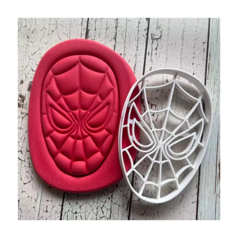 Cortante Plastico 3d Personaje Hombre Araña - Ideal Cookies