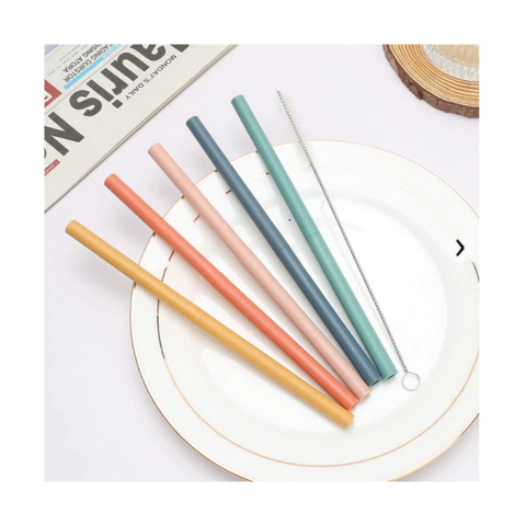 Set x7 Sorbetes de Fibra de Trigo + Cepillo Limpiador